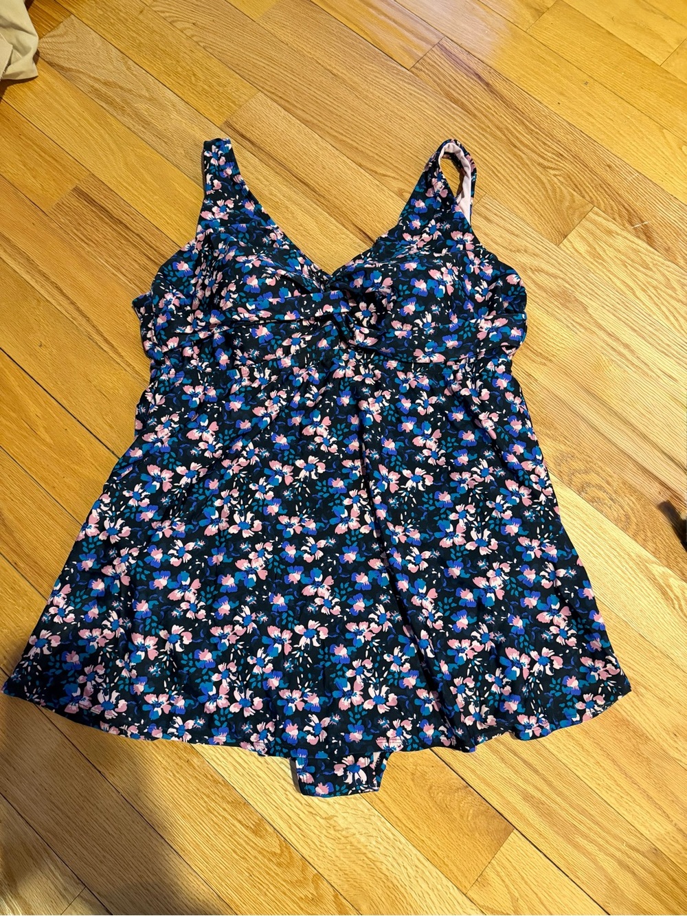 Raisins Navy Floral One-Piece Swimsuit